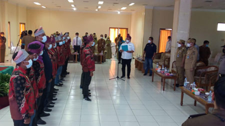 Ketua PWI Riau Lantik Pengurus PWI Rohul Periode 2021-2024